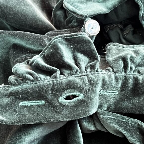 Numi Emerald Green Velvet Pinafore 3T - Picture 7 of 8